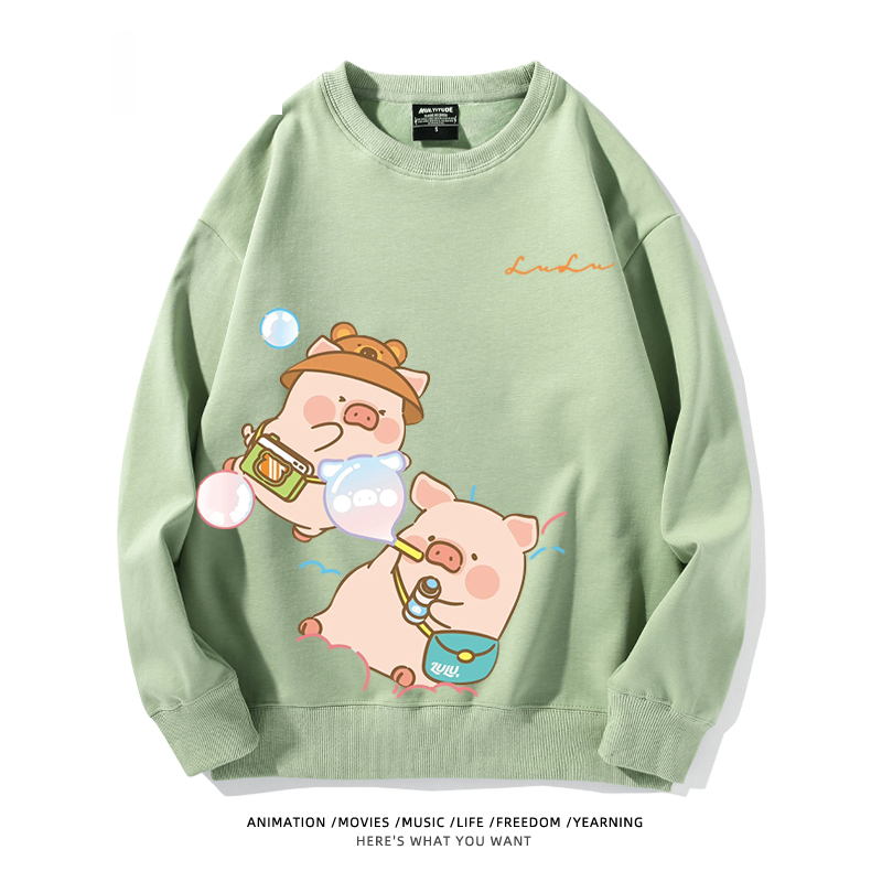 LuLu豬 聯名2024親子情侶裝 圓領長袖