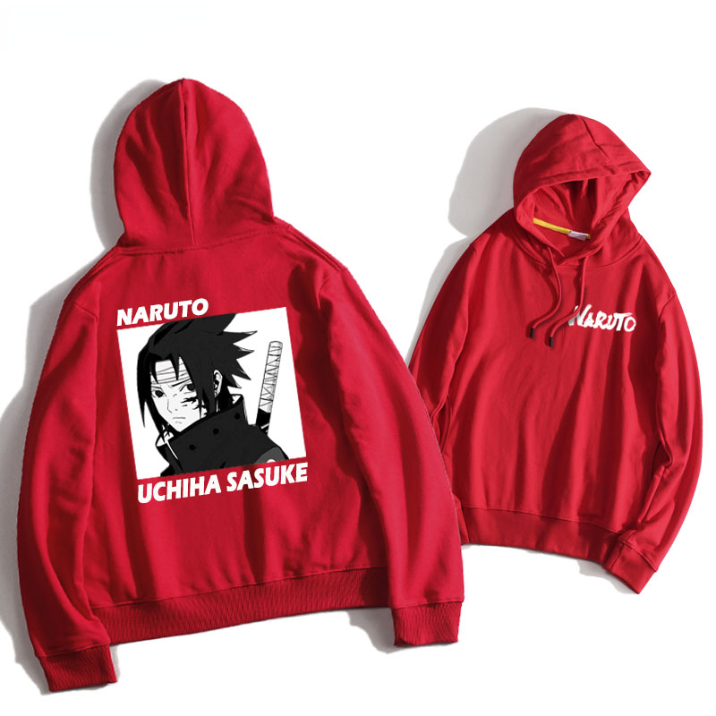 火影忍者聯名衛衣2024秋冬新款親子情侶裝薄絨款連帽衛衣