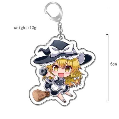 東方Project博麗靈夢神玉霧雨魔理八雲紫沙亞克力鑰匙扣周邊掛飾【單買三件起送】