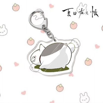 夏目友人帳夏目貴志貓咪老師/斑夏目玲子周邊擺件立牌鑰匙扣掛飾【單買三件起送】