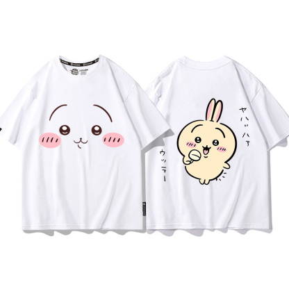 Chiikawa聯名衛衣2024秋冬新款親子情侶裝薄絨款連帽衛衣