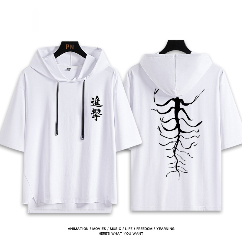 進擊的巨人 連帽短袖T恤