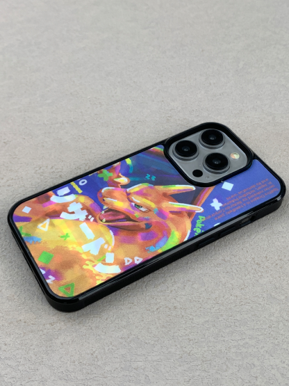 卡通噴火龍3D幻圖磁吸防摔手機殼