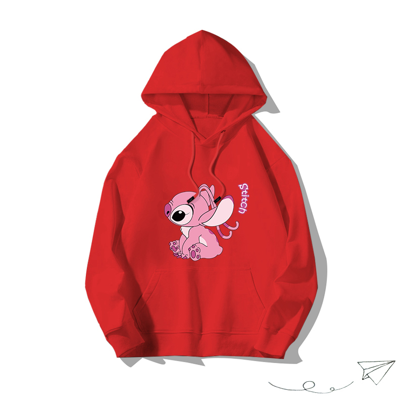 史迪仔聯名hiphop2025秋冬新款 親子情侶男女連帽衛衣