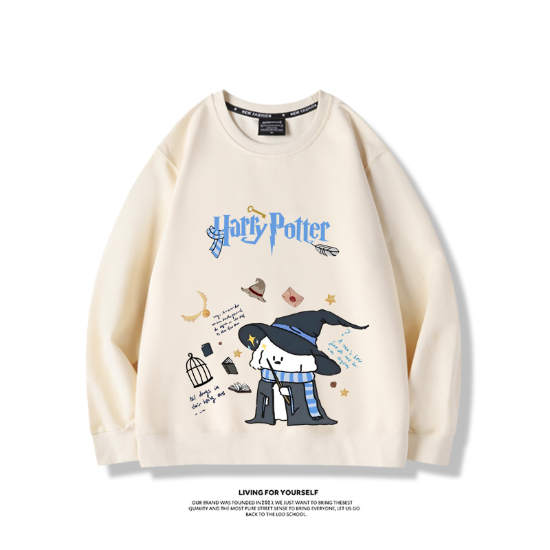 線條小狗2023親子情侶裝 圓領長袖