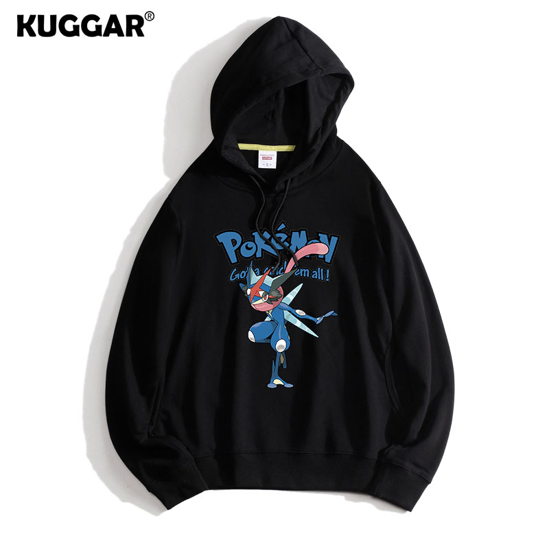 寶可夢聯名衛衣2024秋冬新款親子情侶裝薄絨款連帽衛衣