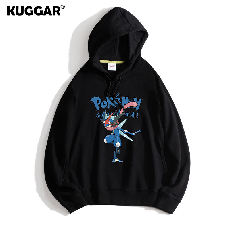 寶可夢聯名衛衣2024秋冬新款親子情侶裝薄絨款連帽衛衣