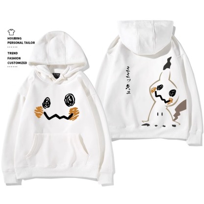 寶可夢 聯名衛衣2024秋冬新款親子情侶裝薄絨款連帽衛衣