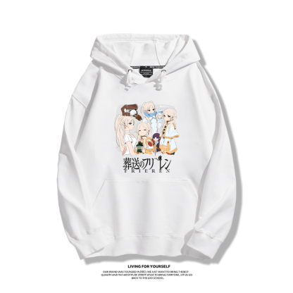 葬送的芙莉蓮聯名衛衣2023秋冬新款親子情侶裝薄絨款連帽衛衣