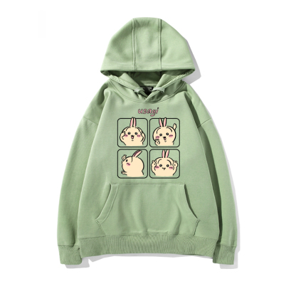 chiikawa 2024秋冬新款親子情侶裝薄絨款連帽衛衣