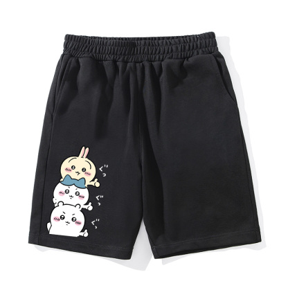 Chiikawa聯名衛衣2024秋冬新款親子情侶裝薄絨款連帽衛衣