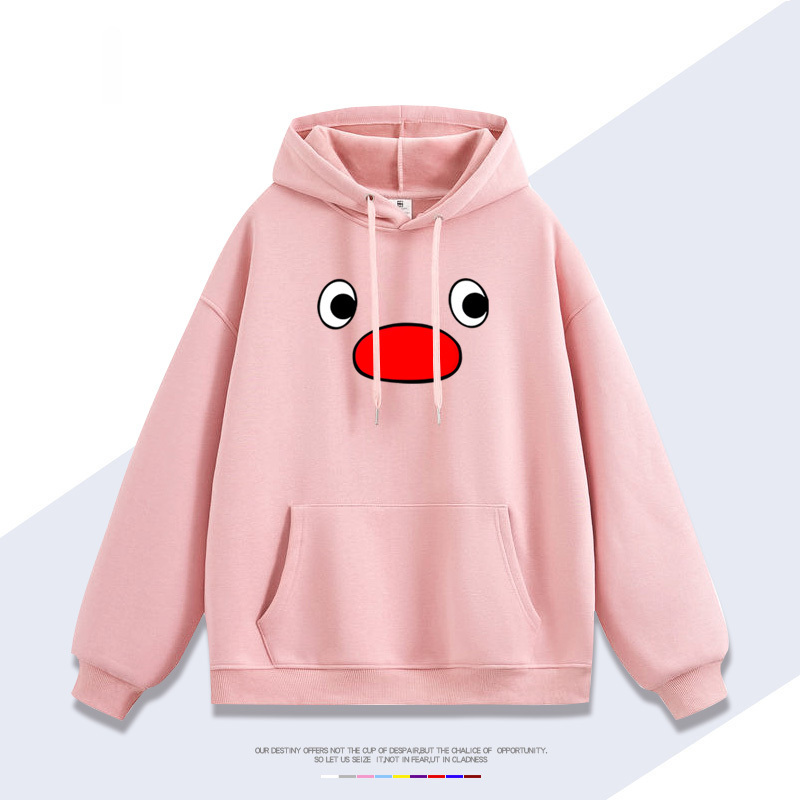 企鵝家族pingu 聯名衛衣2025秋冬新款 親子情侶裝連帽衛衣