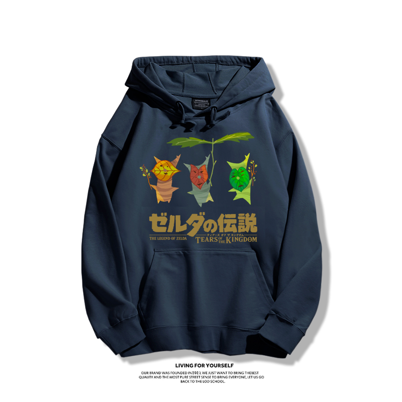 薩爾達傳說王國之淚聯名衛衣2023秋冬新款親子情侶裝薄絨款連帽衛衣