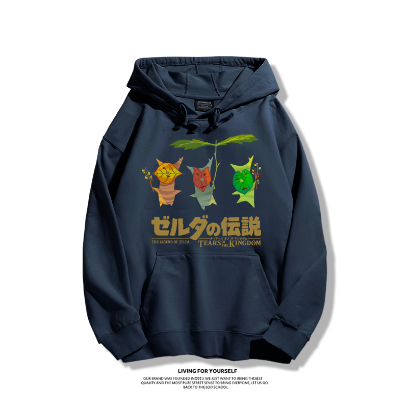 薩爾達傳說王國之淚聯名衛衣2023秋冬新款親子情侶裝薄絨款連帽衛衣