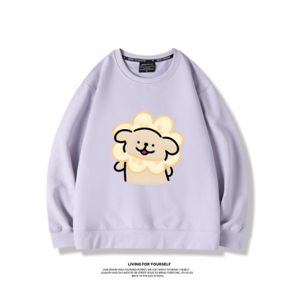 線條小狗2023親子情侶裝 圓領長袖