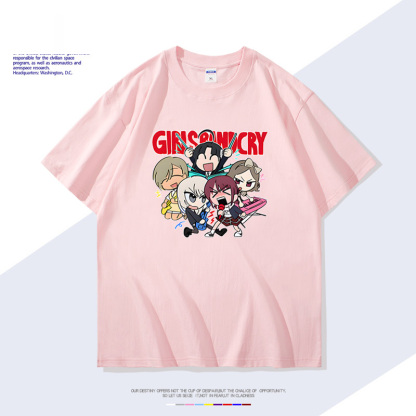 GIRLS BAND CRY哭泣少女樂隊井芹仁菜 安和昴同款短袖T恤純棉痛衣