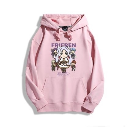 葬送的芙莉蓮2023秋冬新款親子情侶裝薄絨款連帽衛衣