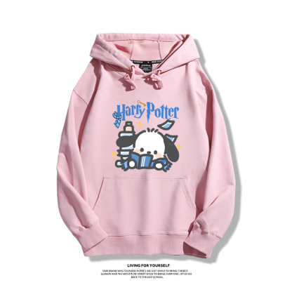 哈利波特聯名帕恰狗2023秋冬新款親子情侶裝薄絨款連帽衛衣