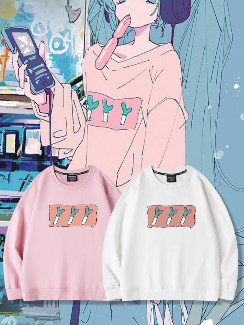 初音未來2024親子情侶裝 圓領長袖