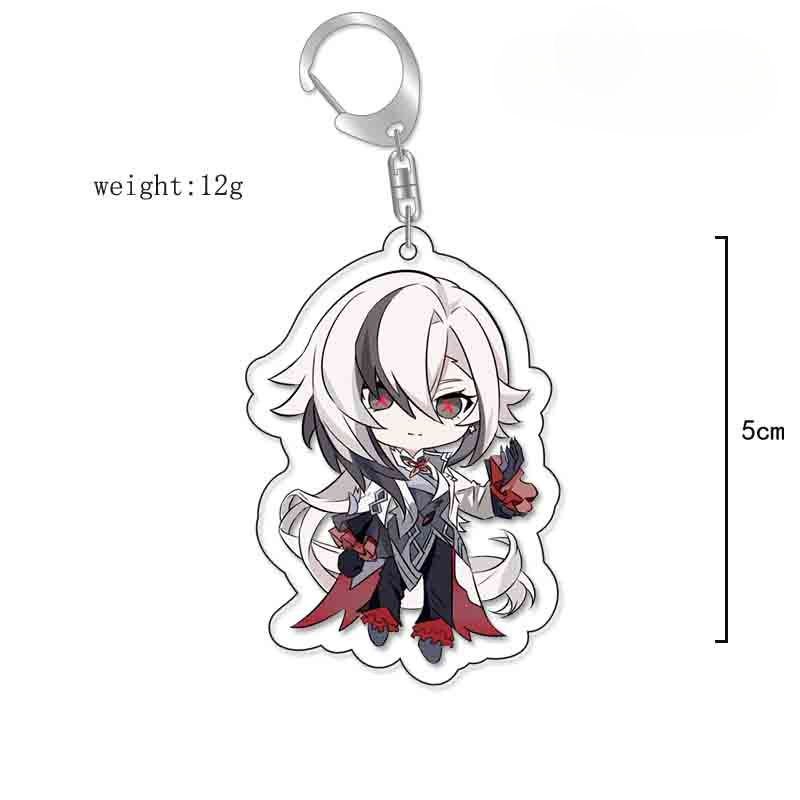 原神旅行者可莉安柏凱亞克力雙面鑰匙扣個性掛飾遊戲周邊薔薇魔女【單買三件起送】