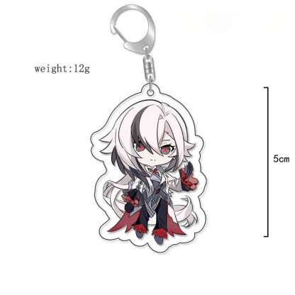 原神旅行者可莉安柏凱亞克力雙面鑰匙扣個性掛飾遊戲周邊薔薇魔女【單買三件起送】
