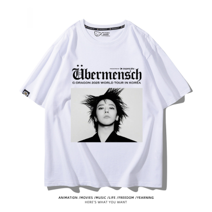 GD權志龍 2025新款親子情侶男女同款 T恤