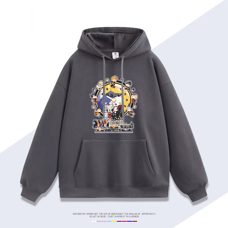 排球少年 聯名衛衣2025秋冬新款 親子情侶裝連帽衛衣