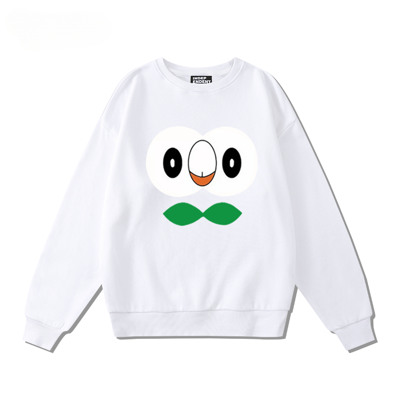 精靈寶可夢木木梟火斑喵 2024親子情侶裝 圓領長袖