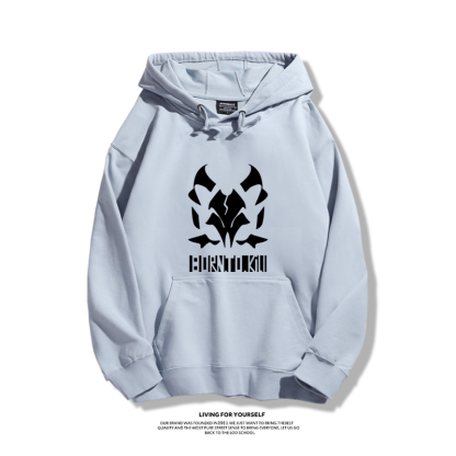 蔚藍檔案聯名衛衣2023秋冬新款親子情侶裝薄絨款連帽衛衣