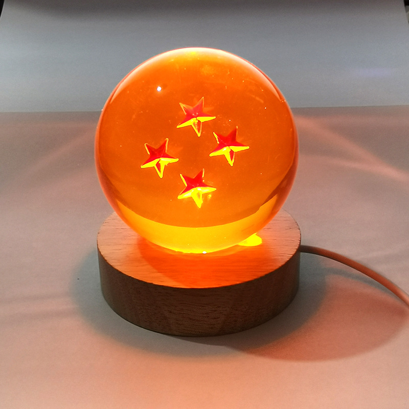 七龍珠 七星龍珠水晶球 LED創意桌面擺件