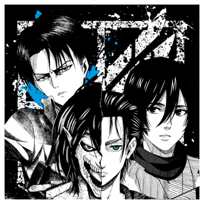 進擊的巨人聯名衛衣2023秋冬新款親子情侶裝薄絨款連帽衛衣