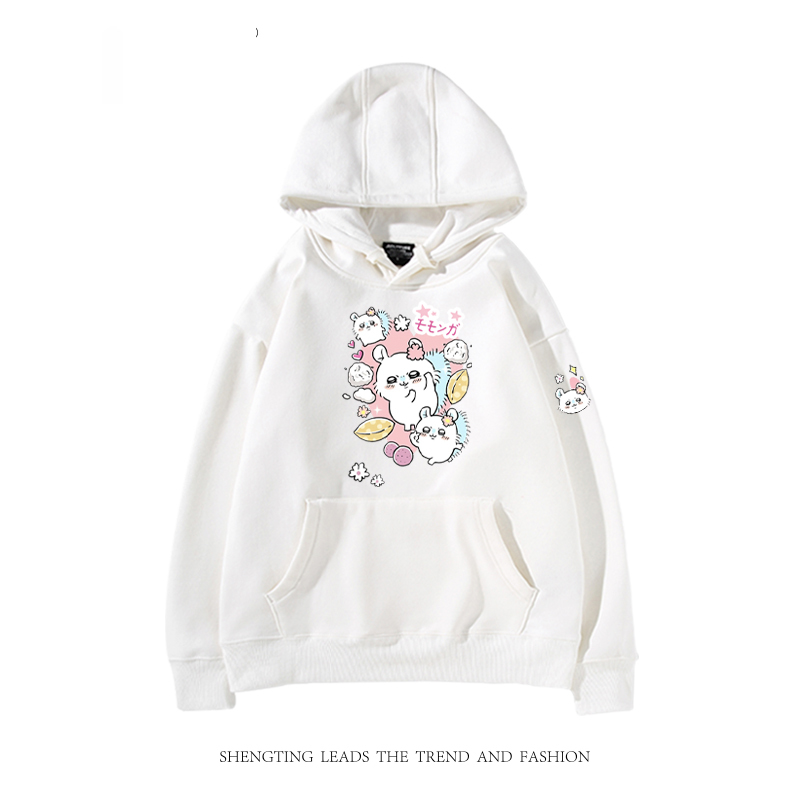 chiikawa 2024秋冬新款親子情侶裝薄絨款連帽衛衣