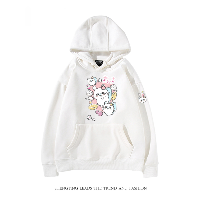 chiikawa 2024秋冬新款親子情侶裝薄絨款連帽衛衣