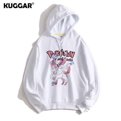 寶可夢聯名衛衣2024秋冬新款親子情侶裝薄絨款連帽衛衣