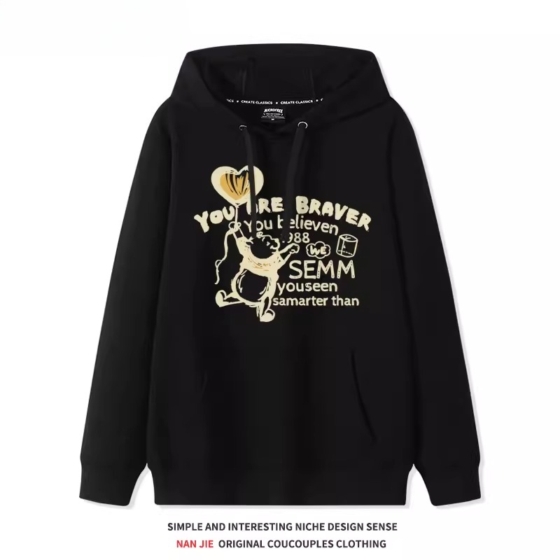 小熊維尼 聯名衛衣2025秋冬新款親子情侶裝連帽衛衣