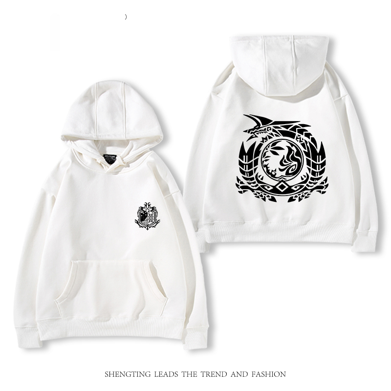 Monster Hunter Rise怪物獵人崛起 聯名衛衣2024秋冬新款親子情侶裝薄絨款連帽衛衣