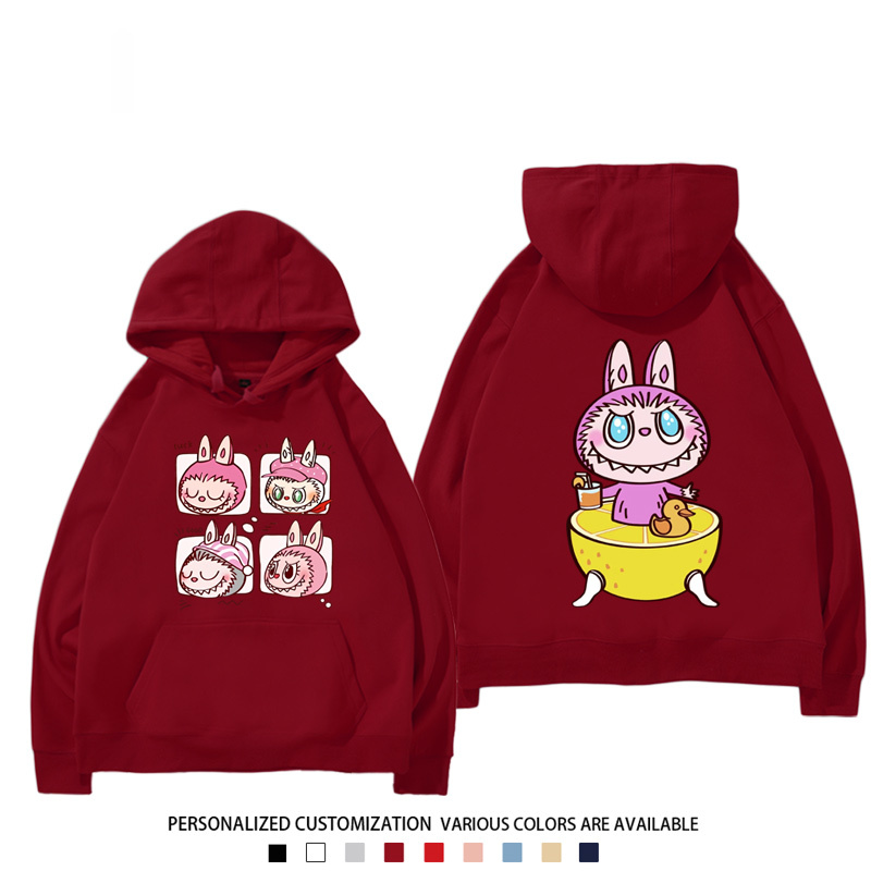 labubu新款 寬鬆百搭 秋冬款 寬鬆連帽衛衣