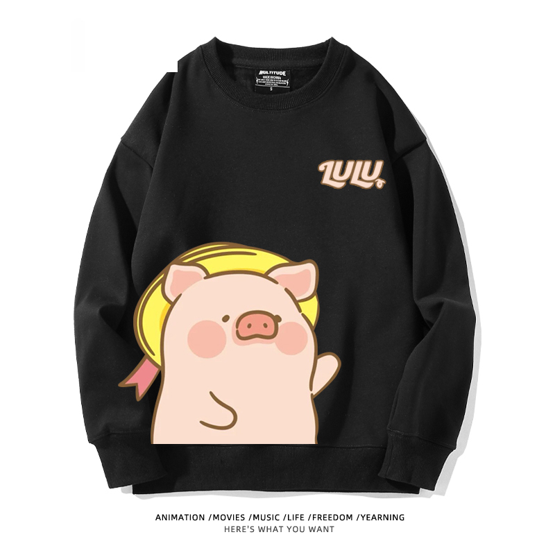 LuLu豬 聯名2024親子情侶裝 圓領長袖