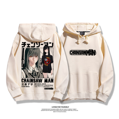 鏈鋸人新款 親子情侶男女款連帽衛衣