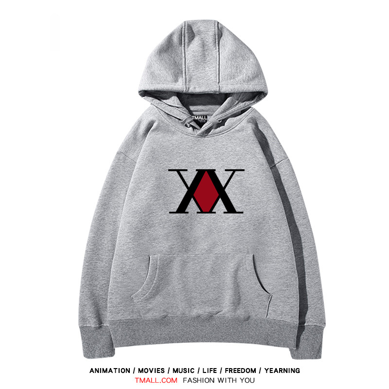 全職獵人 聯名衛衣2024秋冬新款親子情侶裝薄絨款連帽衛衣