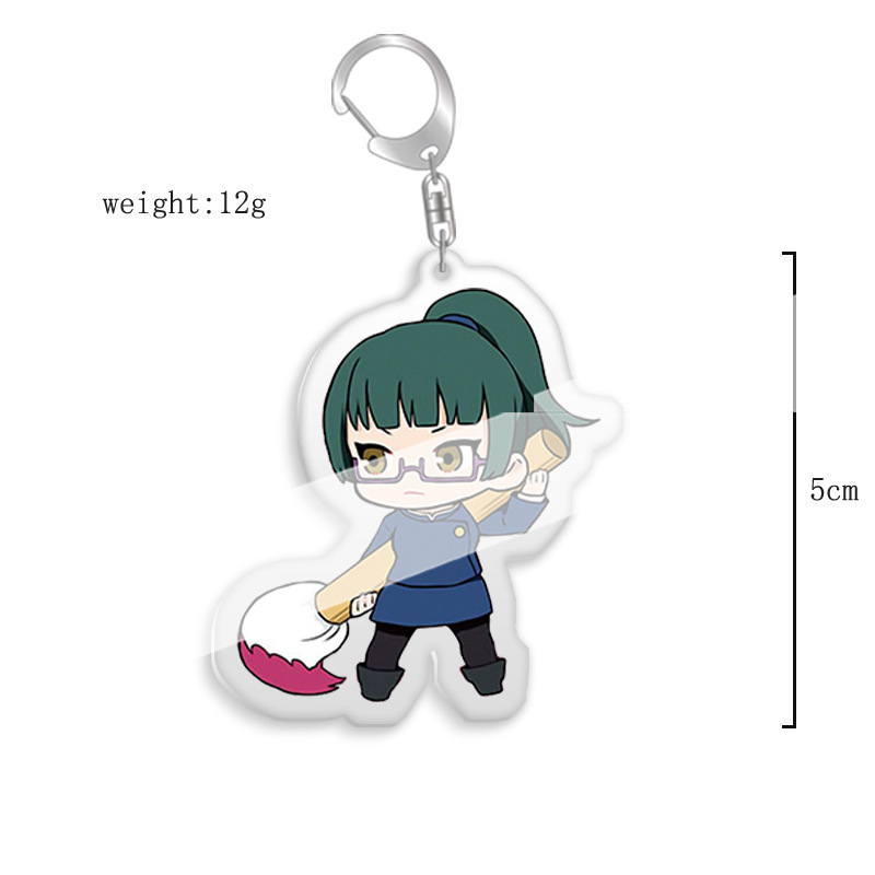 鑰匙扣咒術迴戰伏黑惠五條悟虎杖野薔薇熊貓雙面亞克力掛飾【單買三件起送】