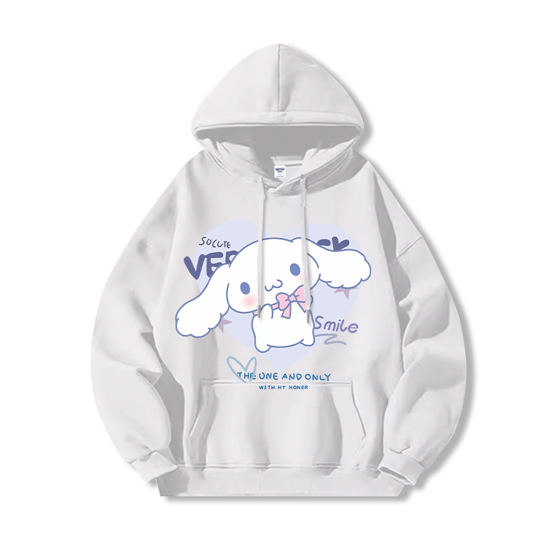 三麗鷗 聯名衛衣2024秋冬新款親子情侶裝薄絨款連帽衛衣