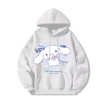 三麗鷗 聯名衛衣2024秋冬新款親子情侶裝薄絨款連帽衛衣