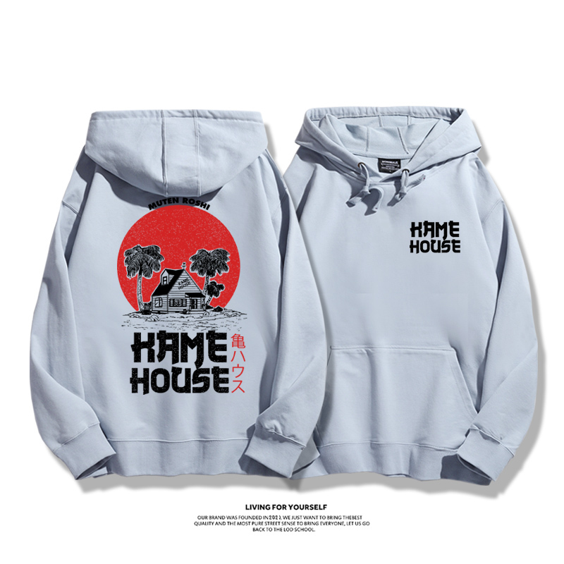 七龍珠聯名衛衣2023秋冬新款親子情侶裝薄絨款連帽衛衣