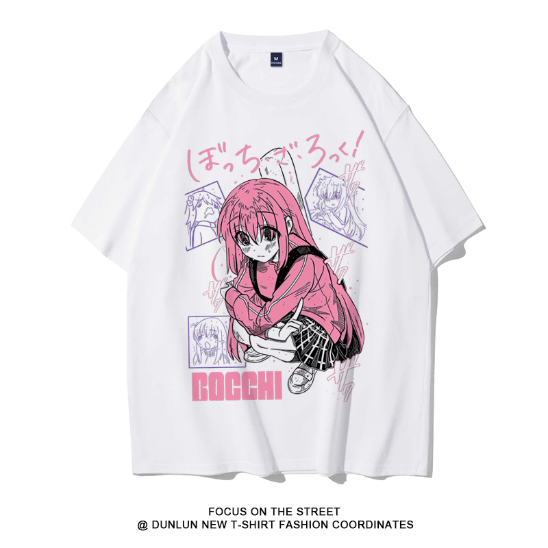 孤獨搖滾 2024親子情侶男女同款 純棉T恤