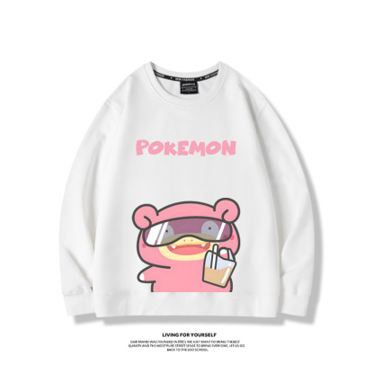 寶可夢喝奶茶2024親子情侶裝 圓領長袖