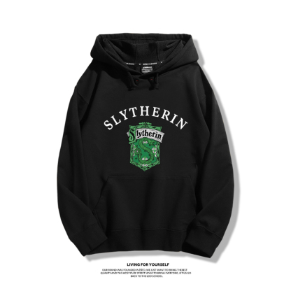 哈利波特聯名衛衣2023秋冬新款親子情侶裝薄絨款連帽衛衣