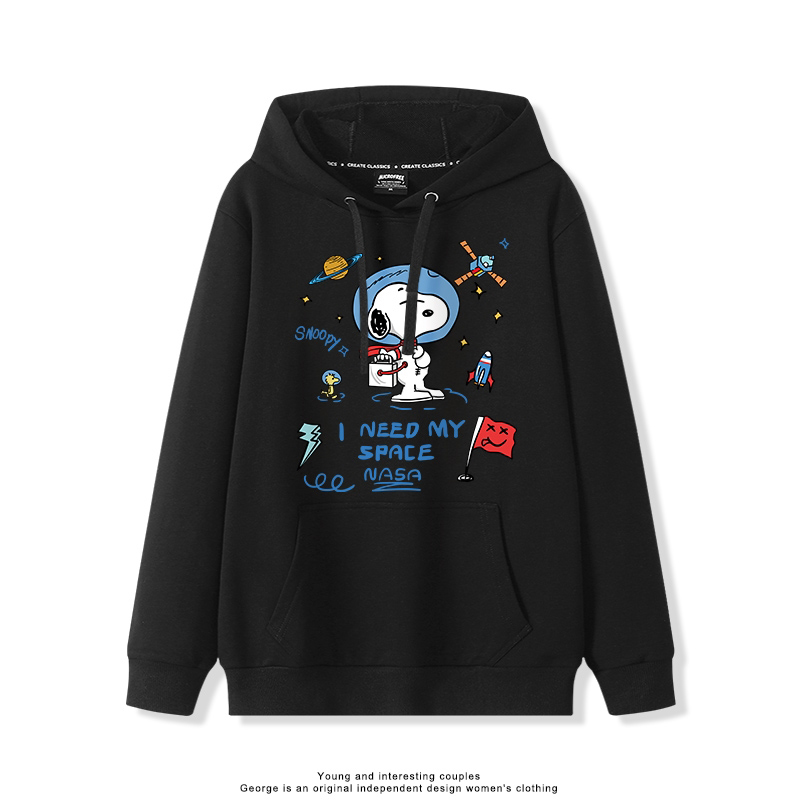 史努比 聯名衛衣2025秋冬新款親子情侶裝連帽衛衣