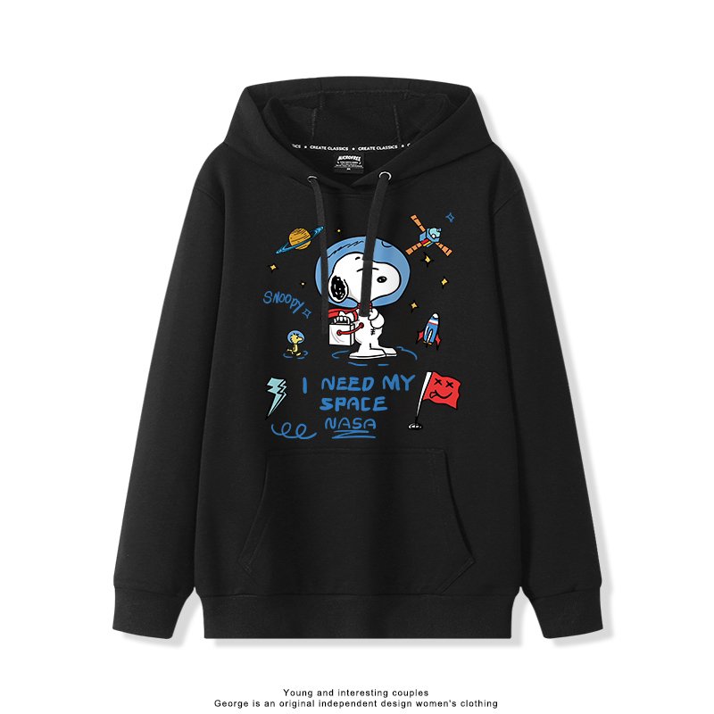 史努比 聯名衛衣2025秋冬新款親子情侶裝連帽衛衣