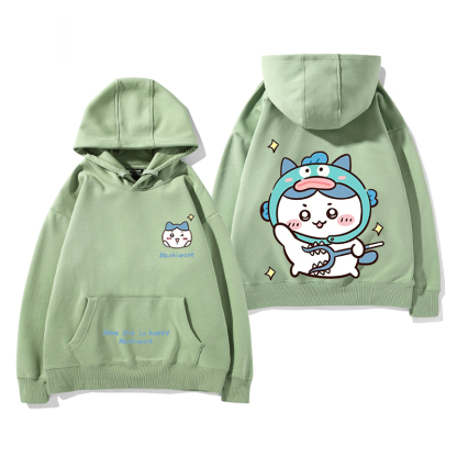 吉伊卡哇chiikawa小可愛吉伊烏薩奇小八聯名周邊衛衣百搭情侶衣服